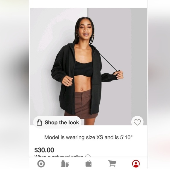 33. Wild Fable Target Zip-up Hoodie - Picture 6 of 13